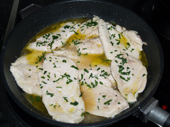 Pechugas de pollo en salsa