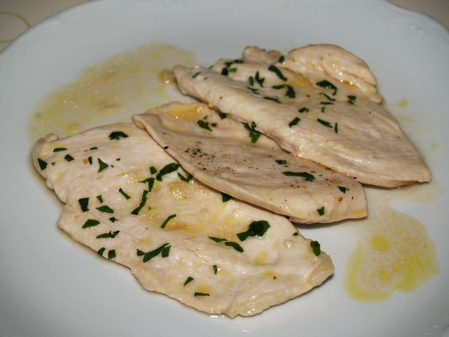 Pechugas de pollo en salsa