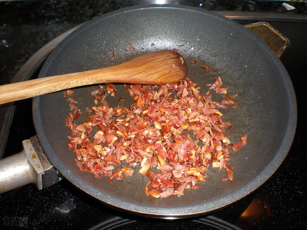 Champiñones rellenos de jamón