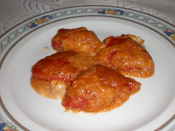 Pimientos rellenos de bacalao