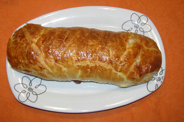 Solomillo al hojaldre bacon queso