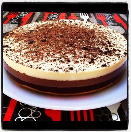 Tarta 3 chocolates
