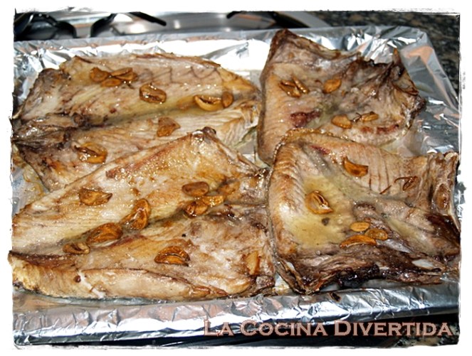 Ventresca de bonito al horno