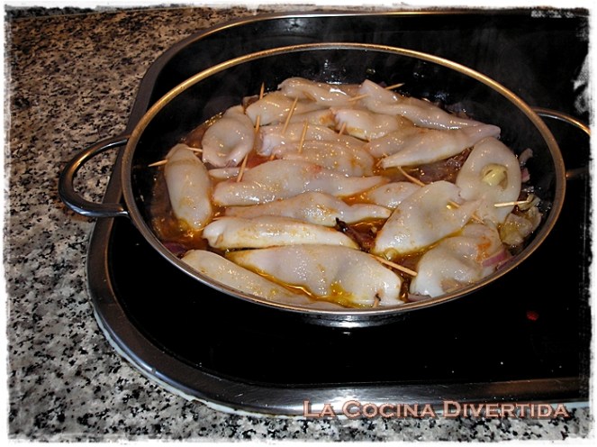 Chipirones en su tinta