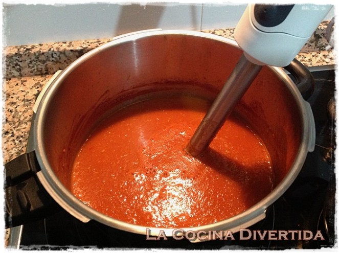 Salsa de tomate frito casera