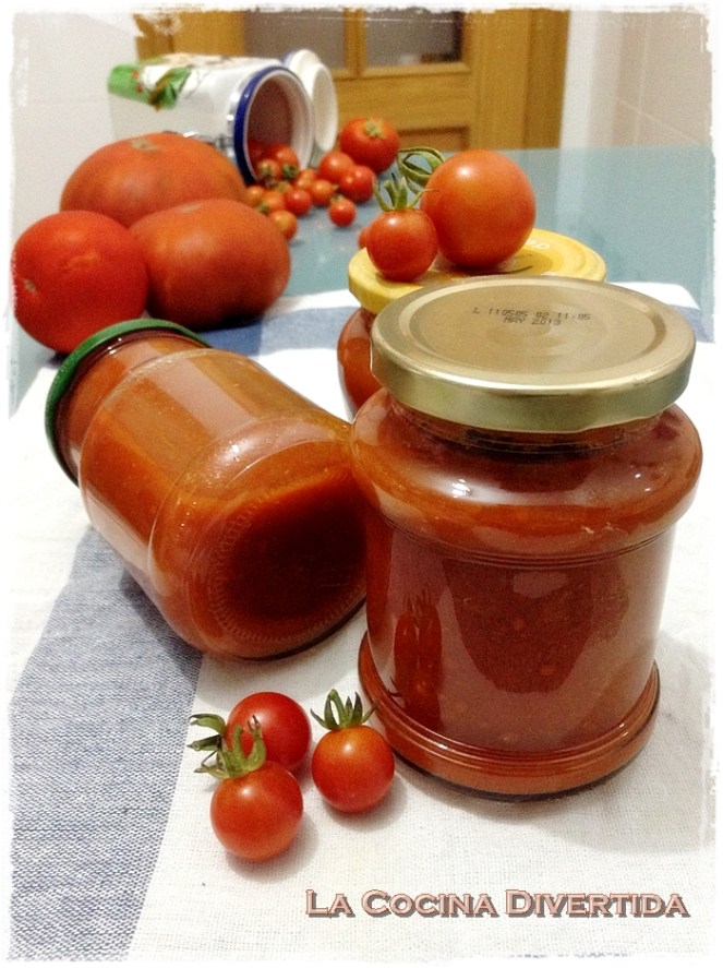 Salsa de tomate frito casera