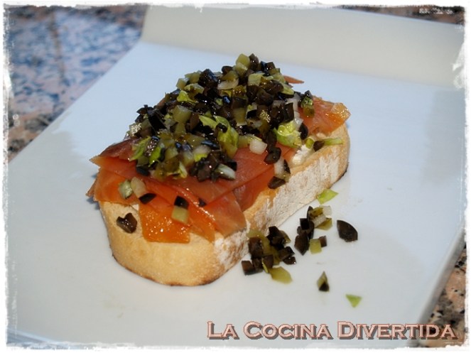 Sandwich de salmon y queso