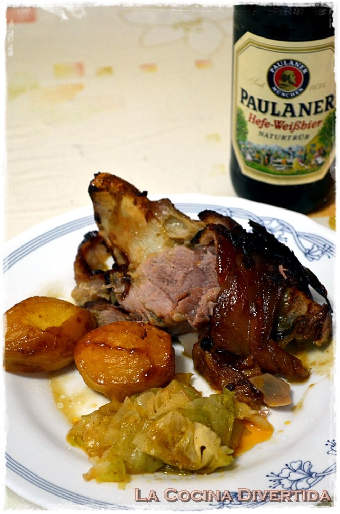 Codillo asado a la Paulaner #Oktoberfest