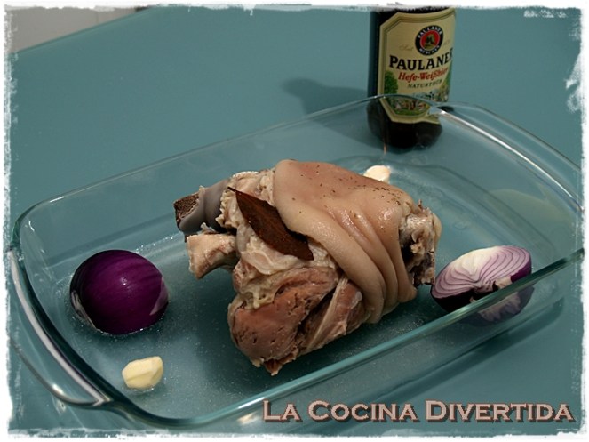 Codillo asado a la Paulaner #Oktoberfest