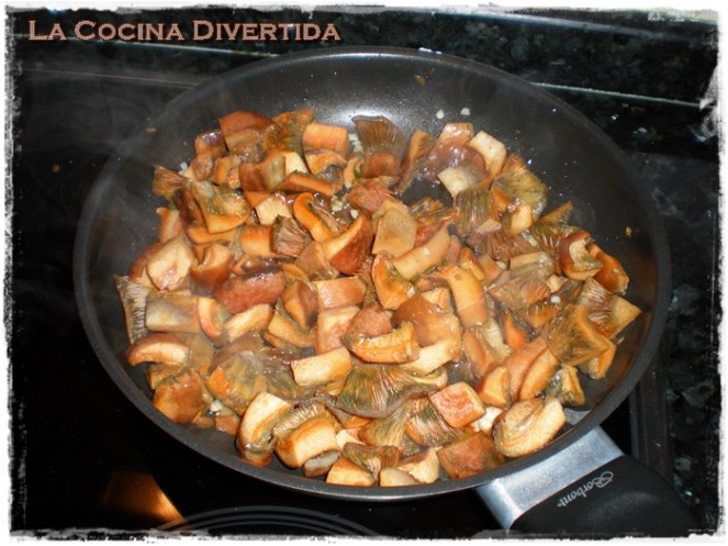 revuelto de niscalos al baño maria