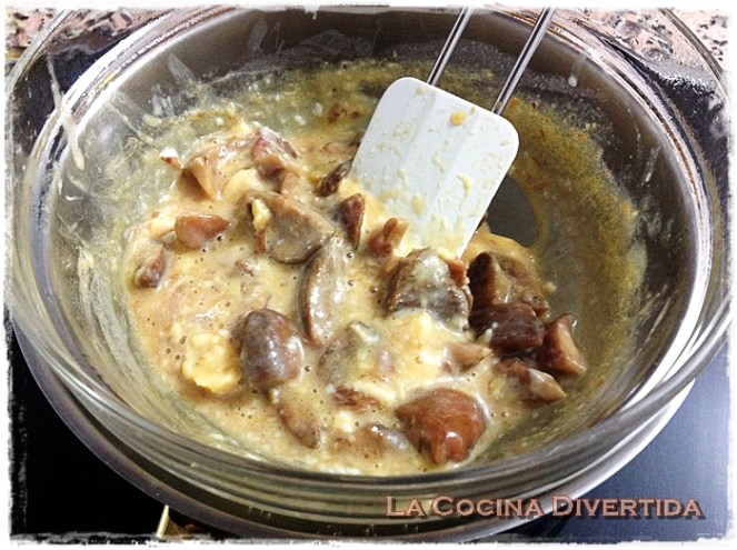 revuelto de niscalos al baño maria