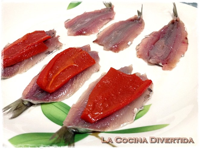 sardinillas rellenas de pimiento del piquillo