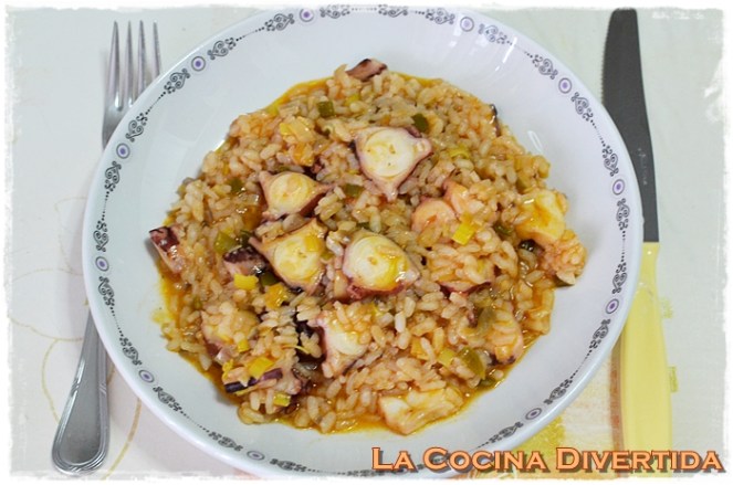 arroz con pulpo