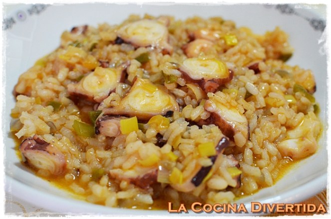 arroz con pulpo