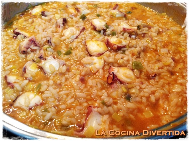 arroz con pulpo
