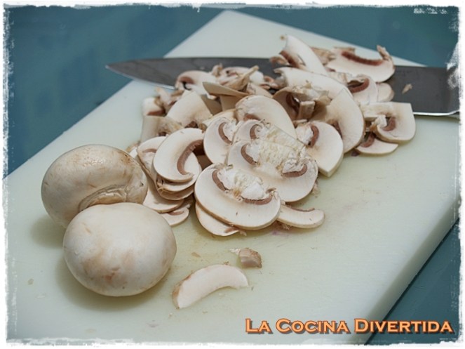 Solomillo de pavo al Strogonoff