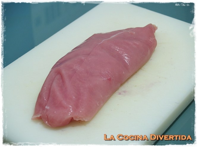 Solomillo de pavo al Strogonoff