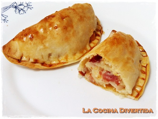 Empanadillas al horno de bacon y queso