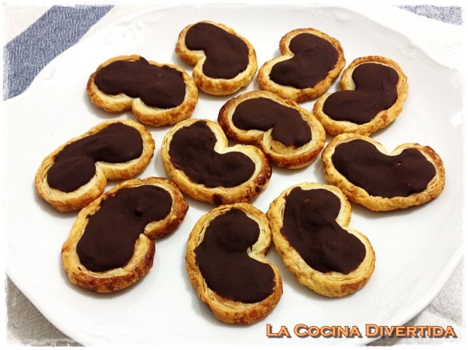 palmeritas de chocolate