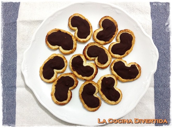 palmeritas de chocolate