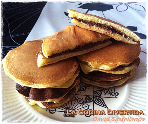 Dorayakis rellenos de nocilla