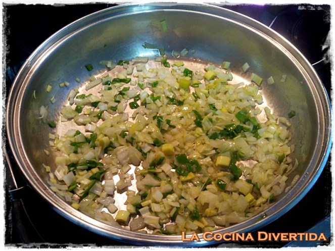 arroz negro con gambones