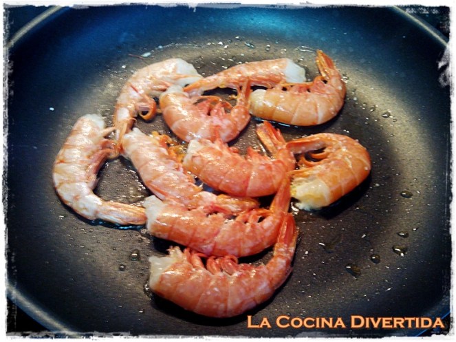 arroz negro con gambones