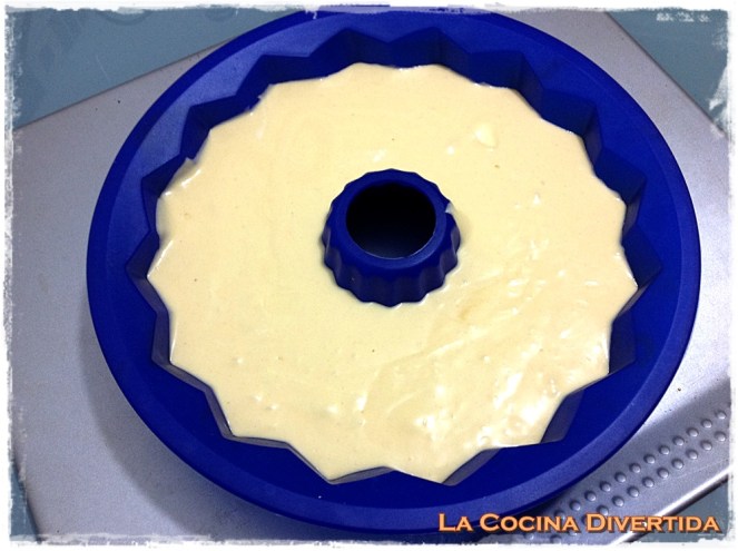 bizcocho bundt cake nata montada