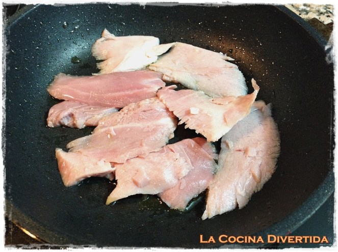 sandwich lacon patatas pimientos