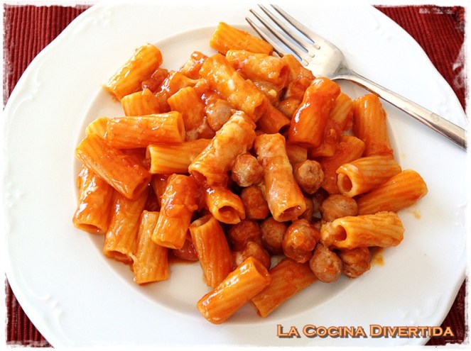 macarrones con salchichas al gratin paso a paso