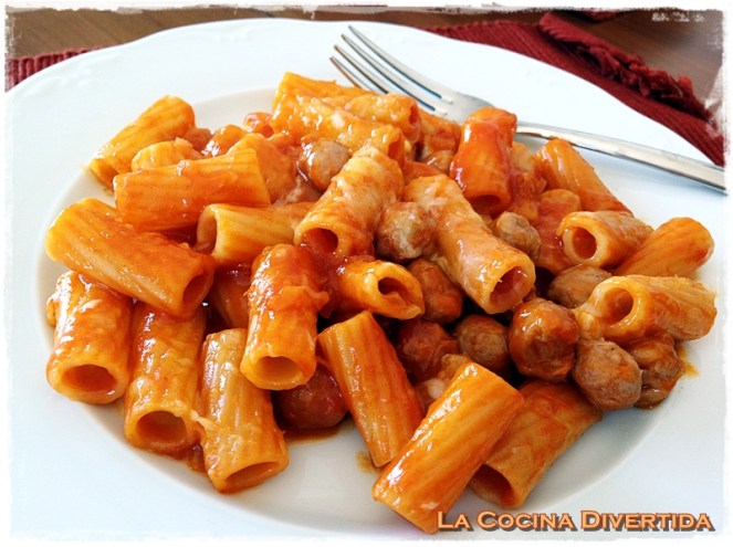 macarrones con salchichas al gratin paso a paso