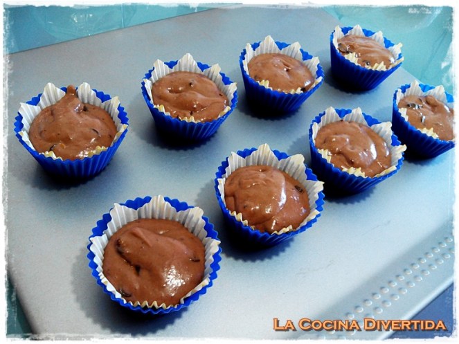 muffins de chocolate y naranja