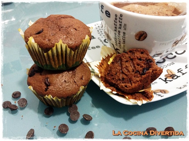 muffins de chocolate y naranja