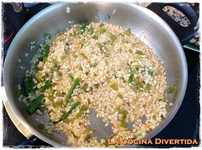 arroz con salmon y trigueros