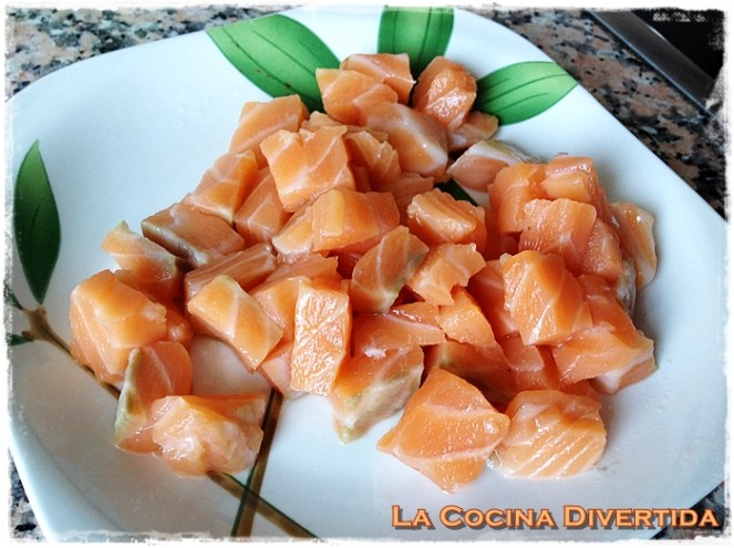 arroz con salmon y trigueros