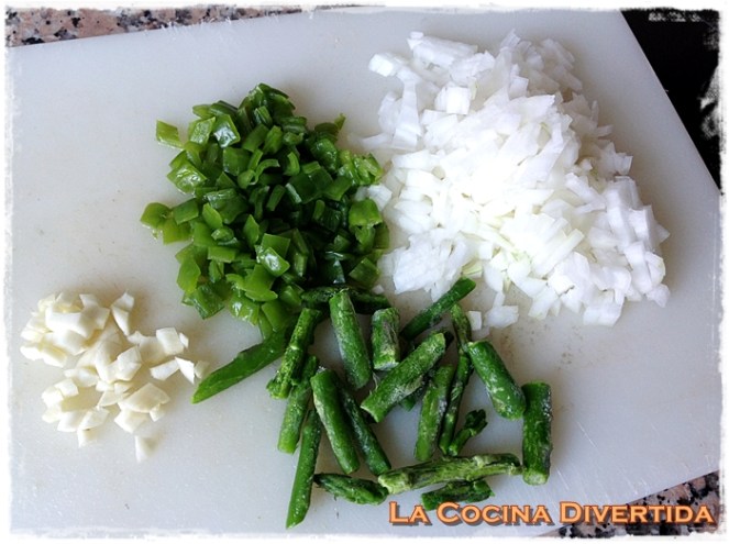 arroz con salmon y trigueros