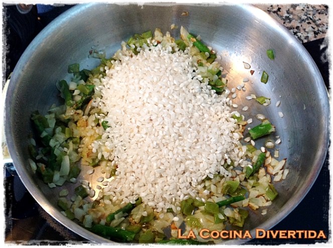 arroz con salmon y trigueros