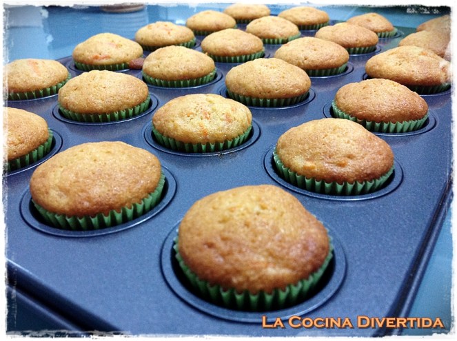 mini magdalenas de zanahoria