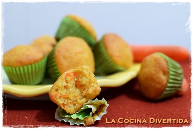mini magdalenas de zanahoria
