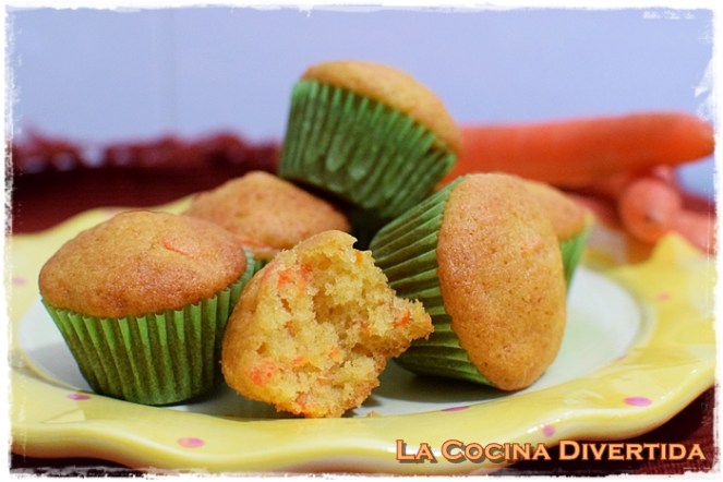 mini magdalenas de zanahoria