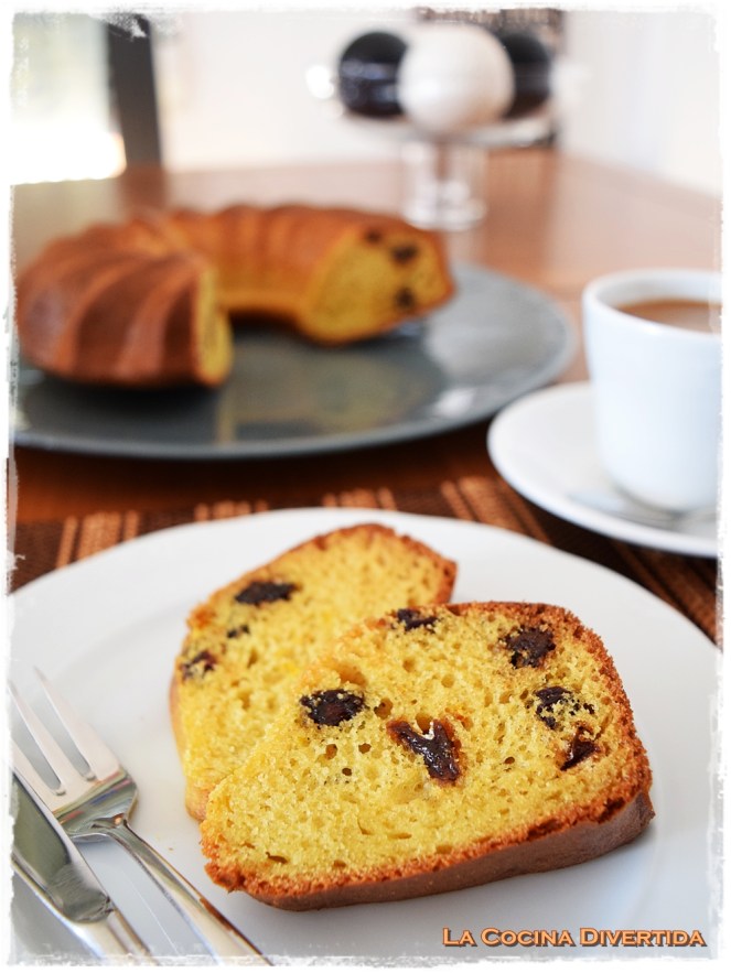 bizcocho naranja pasas