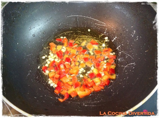 fideos soba con setas y calabacín