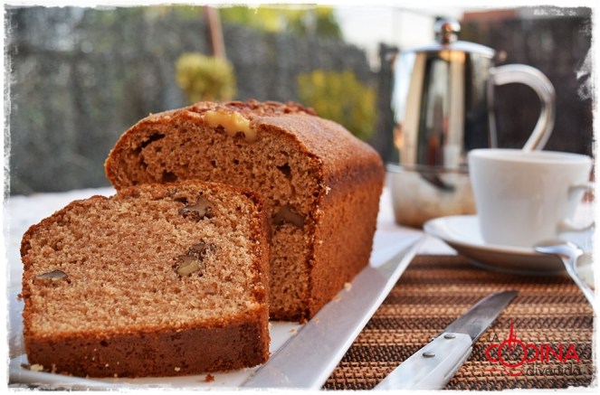 bizcocho de espelta y nueces