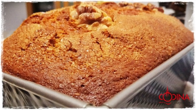 bizcocho de espelta y nueces