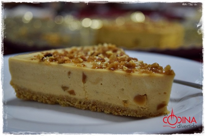 Tarta de turrón sin horno