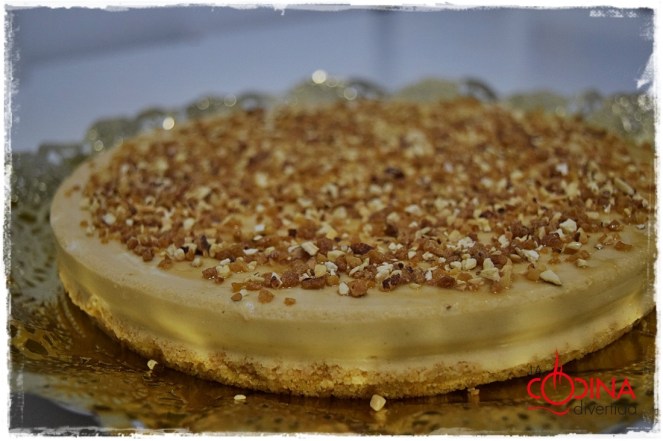 Tarta de turrón sin horno