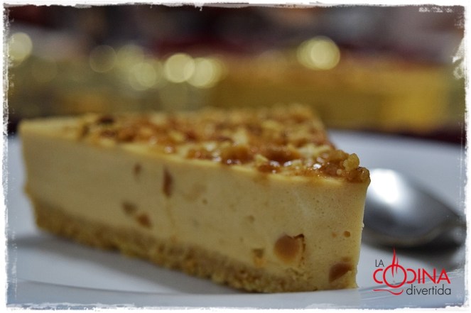 Tarta de turrón sin horno