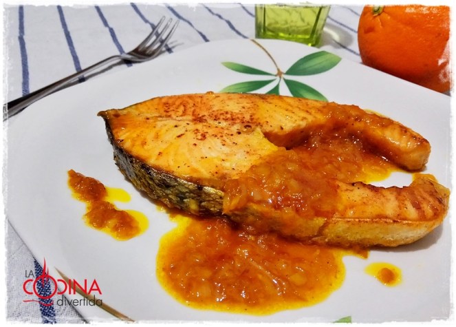 salmón a la naranja
