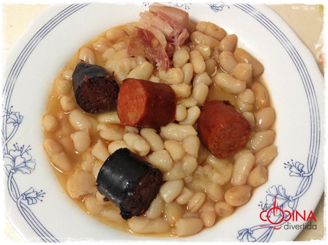 alubias blancas con compango