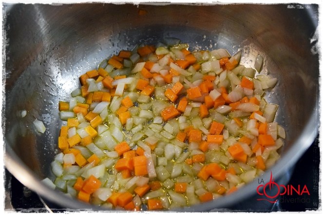 arroz con verduras y salmón